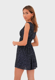 "New York" dress navy