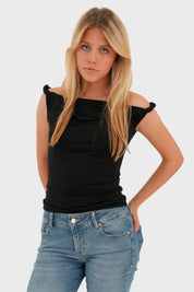 "Classy" top black