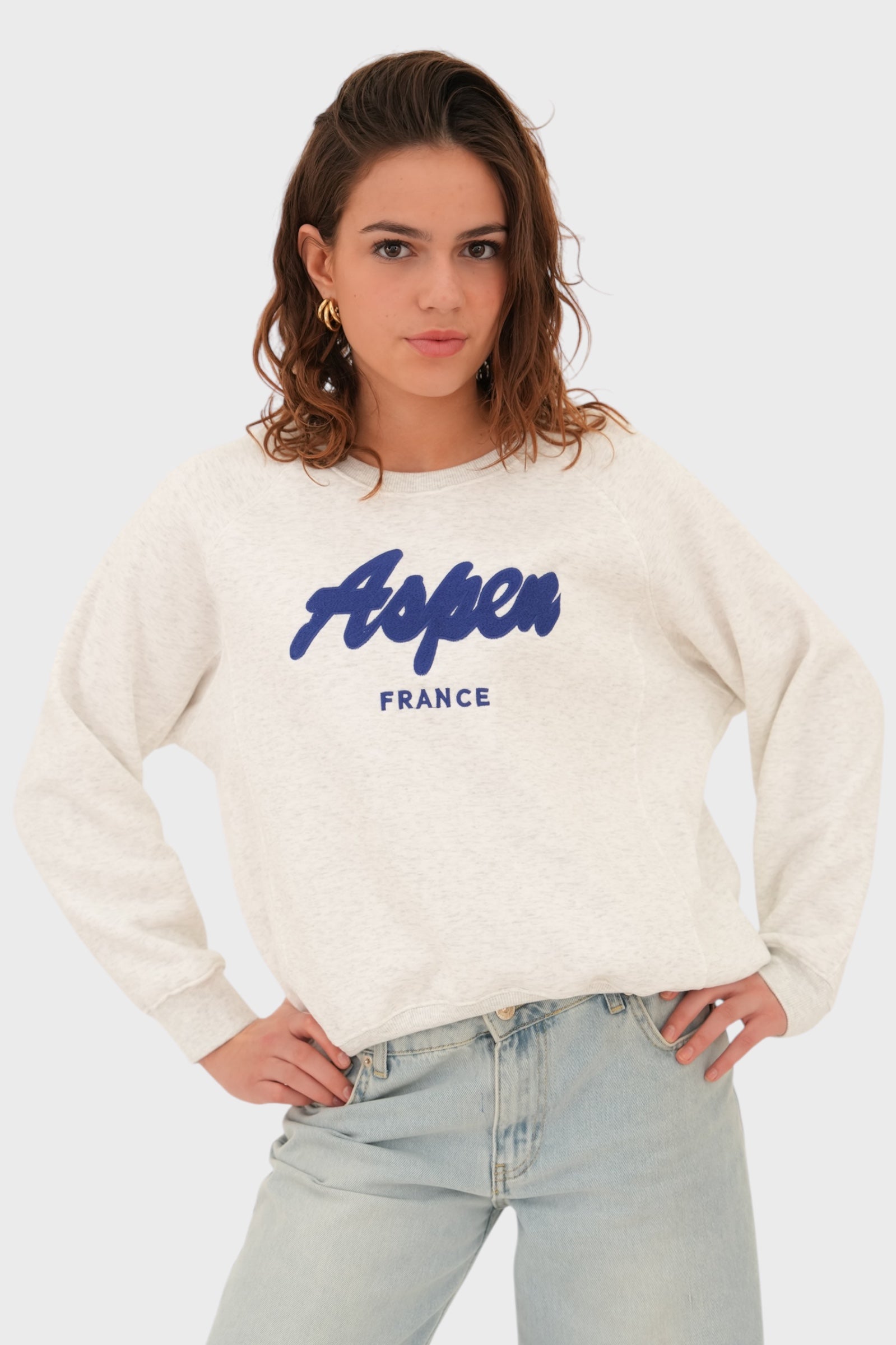 "Aspen" sweater blue