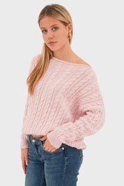 "Cable" sweater pink