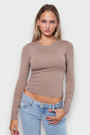 "Muse" top taupe