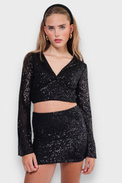 "Glimmer" skirt black