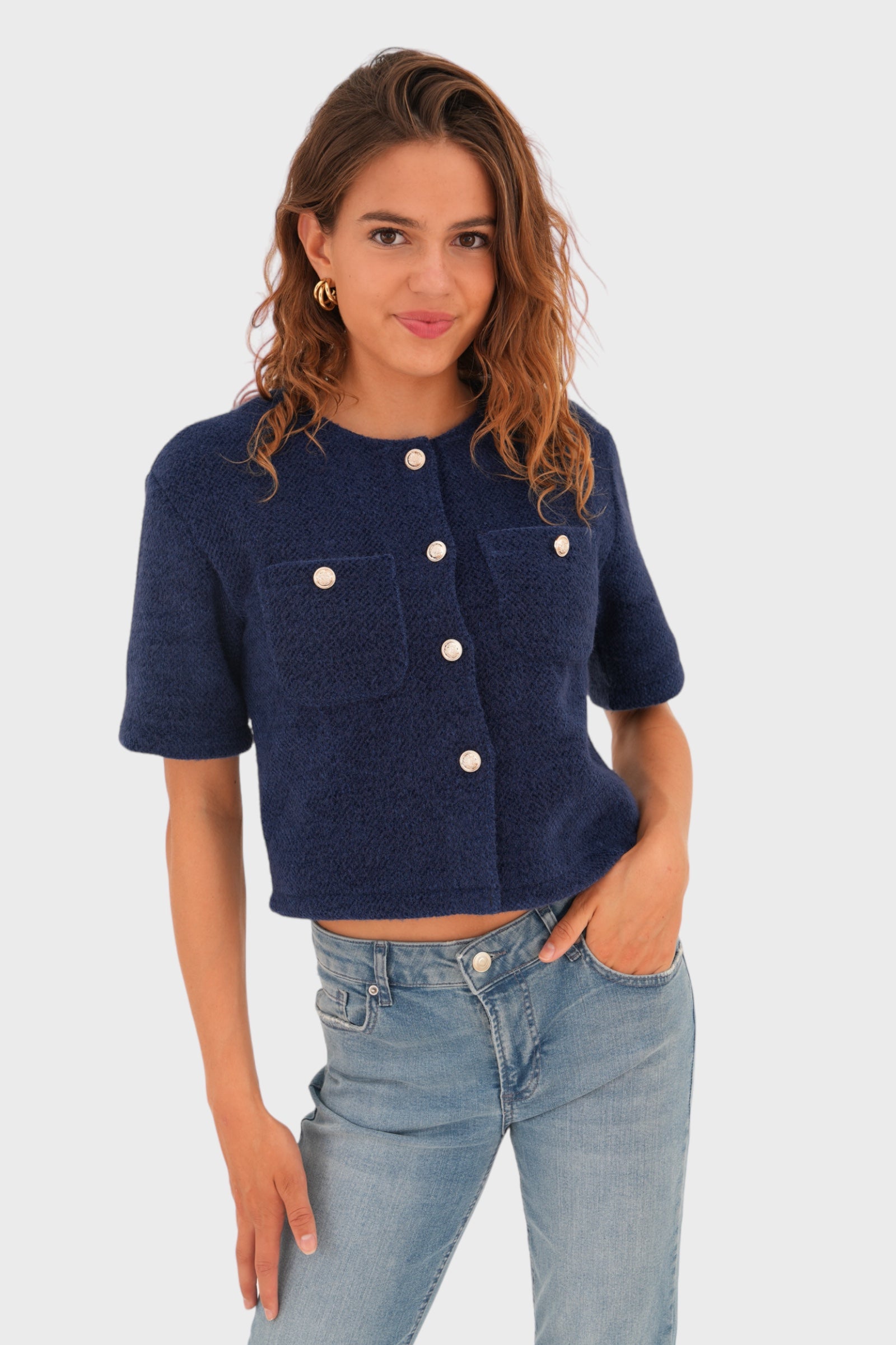 "Penelope" top navy