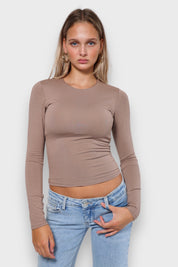 "Muse" top taupe