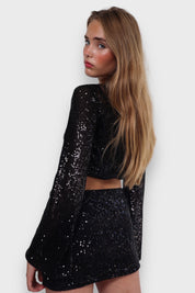 "Glimmer" skirt black