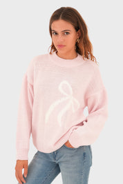 "Bow" sweater light pink