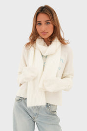 "Cosy" scarf white