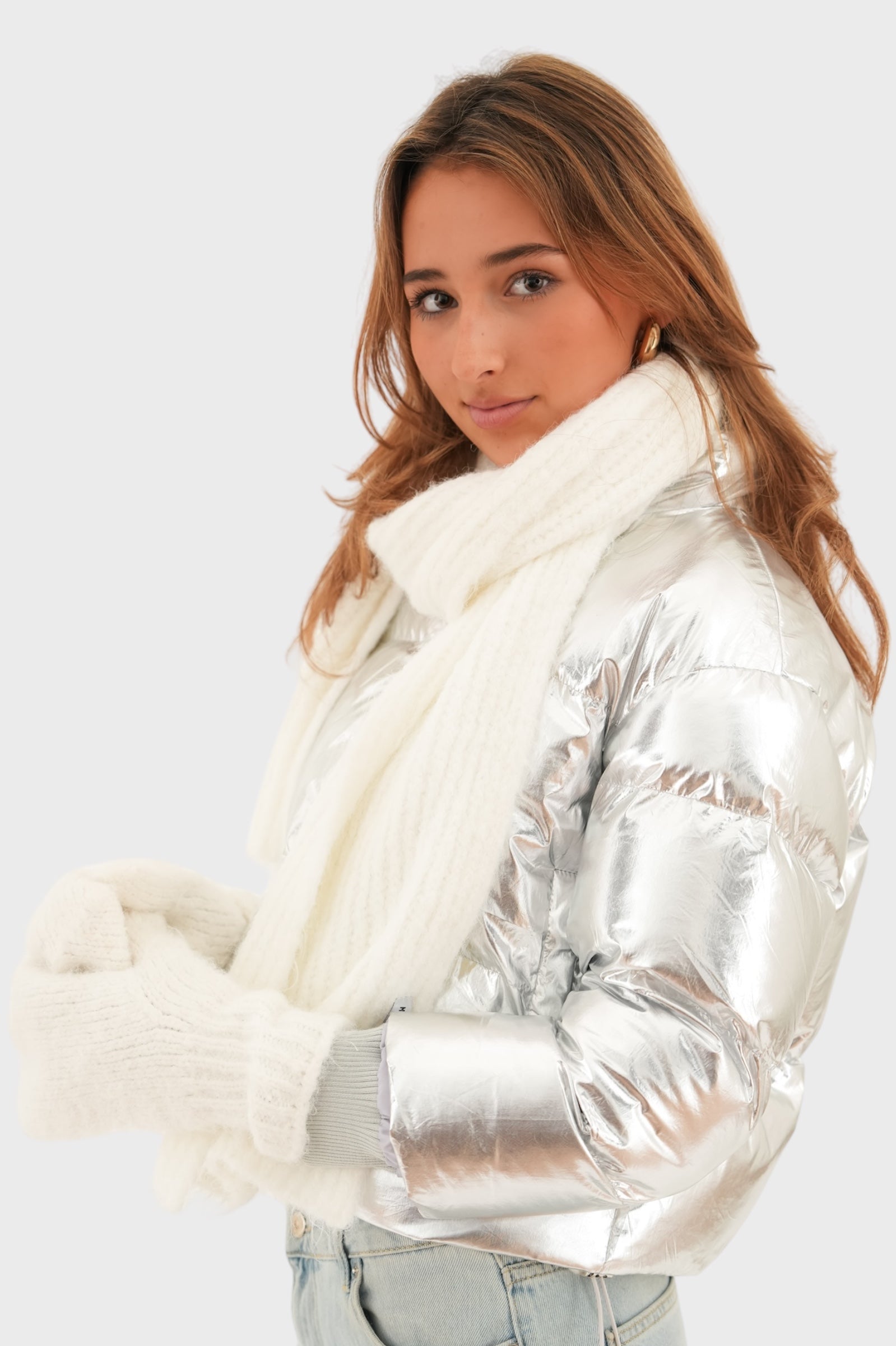 "Cosy" scarf white