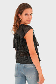 "Lottie" top black