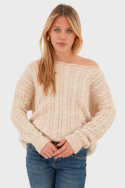 "Cable" sweater beige