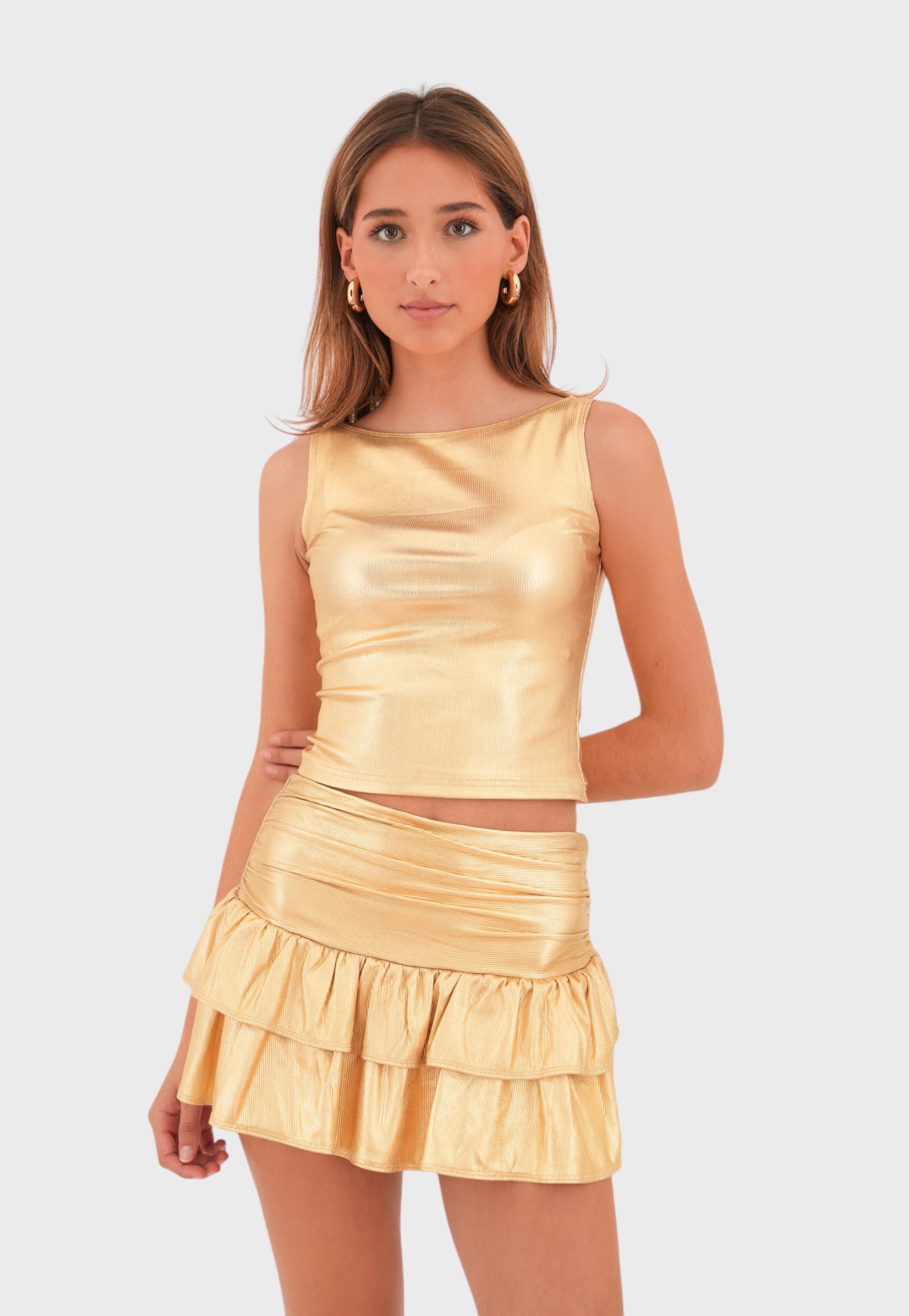 "Glitz" skirt gold