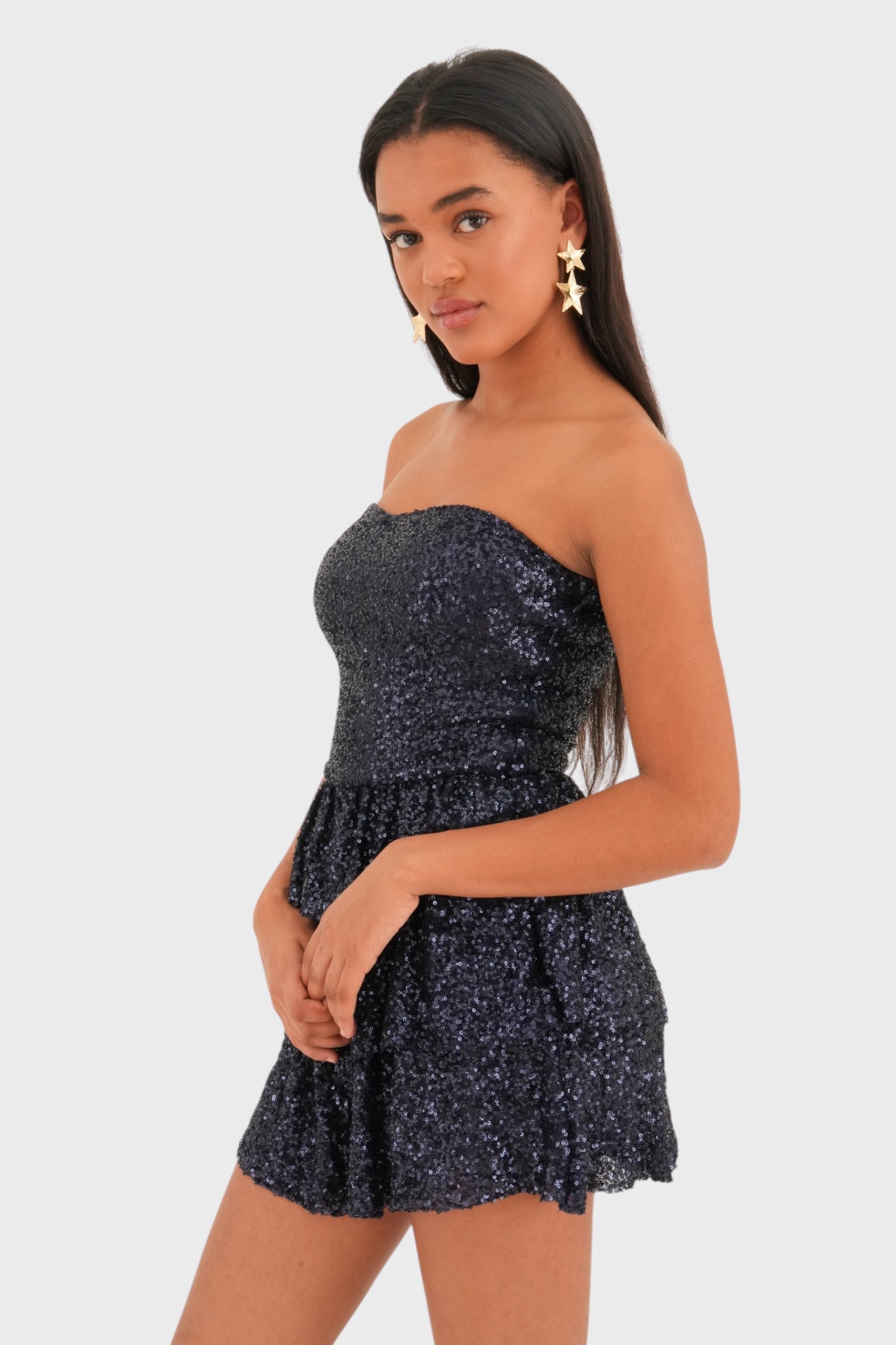 "Nightfall" dress navy