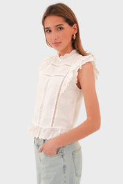 "Beloved" blouse white