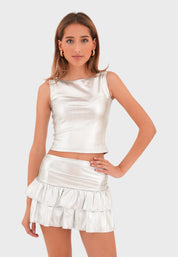 "Glitz" skirt silver