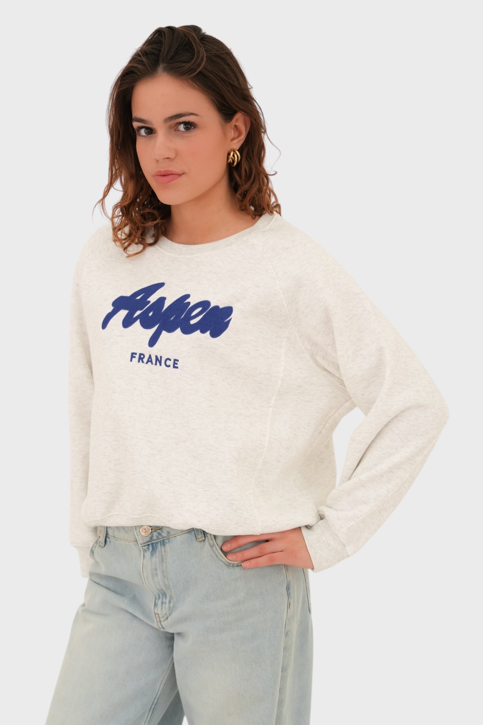 "Aspen" sweater blue