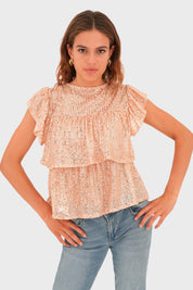 "Lottie" top gold