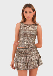 "Glitter leopard" skirt