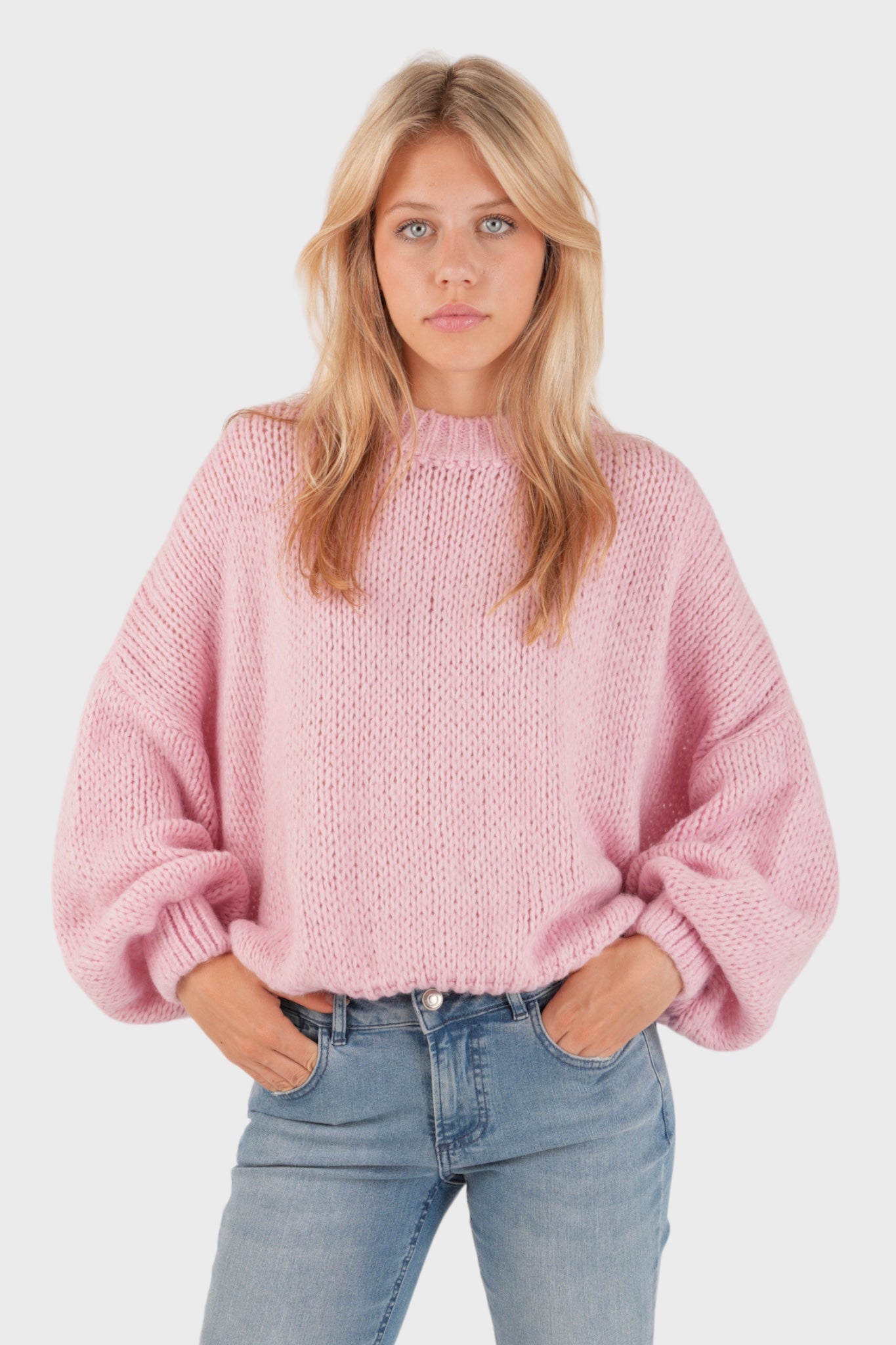 Pullover „Keep me warm“ in Babyrosa