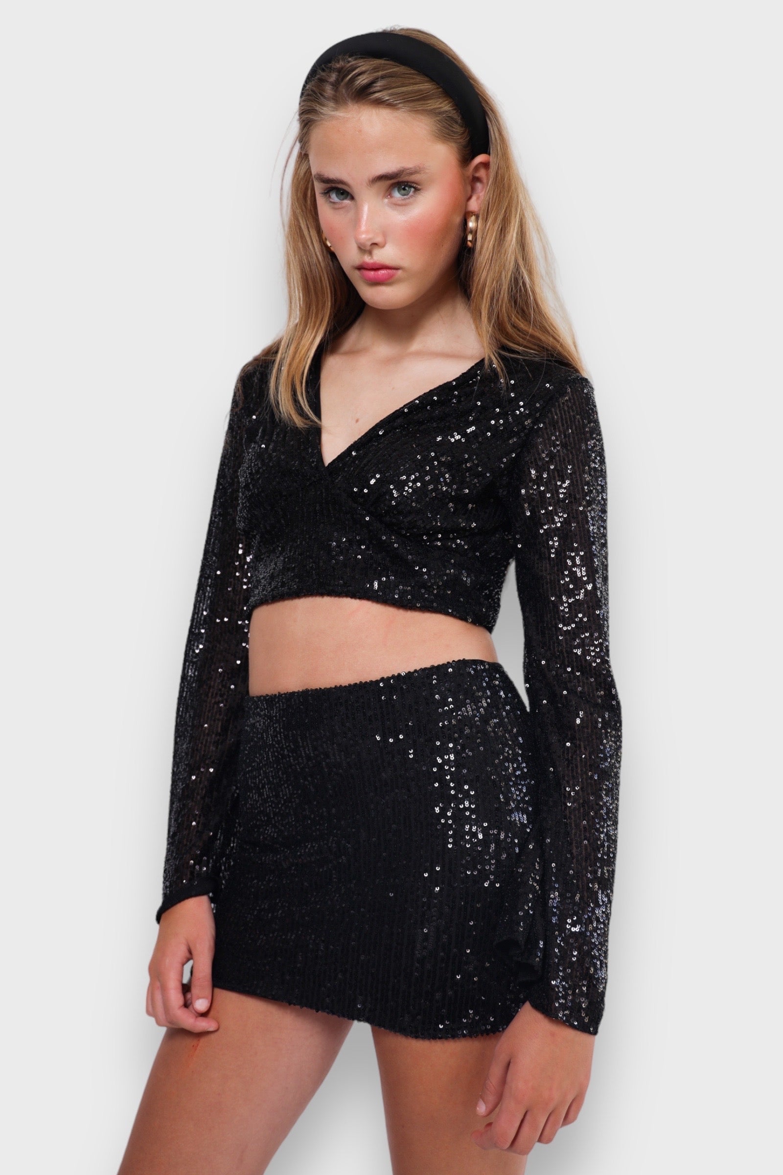 "Glimmer" skirt black