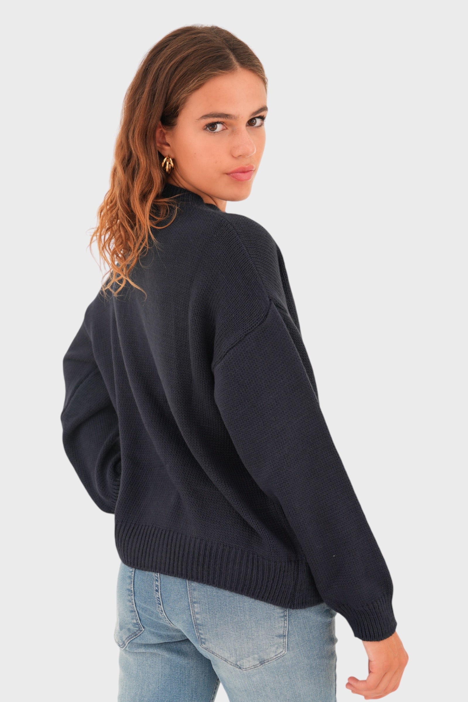 "Bow" sweater navy