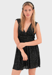 "New York" dress black