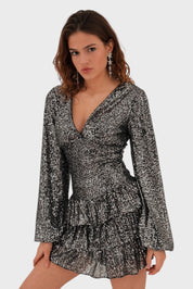 "Paris" dress silver