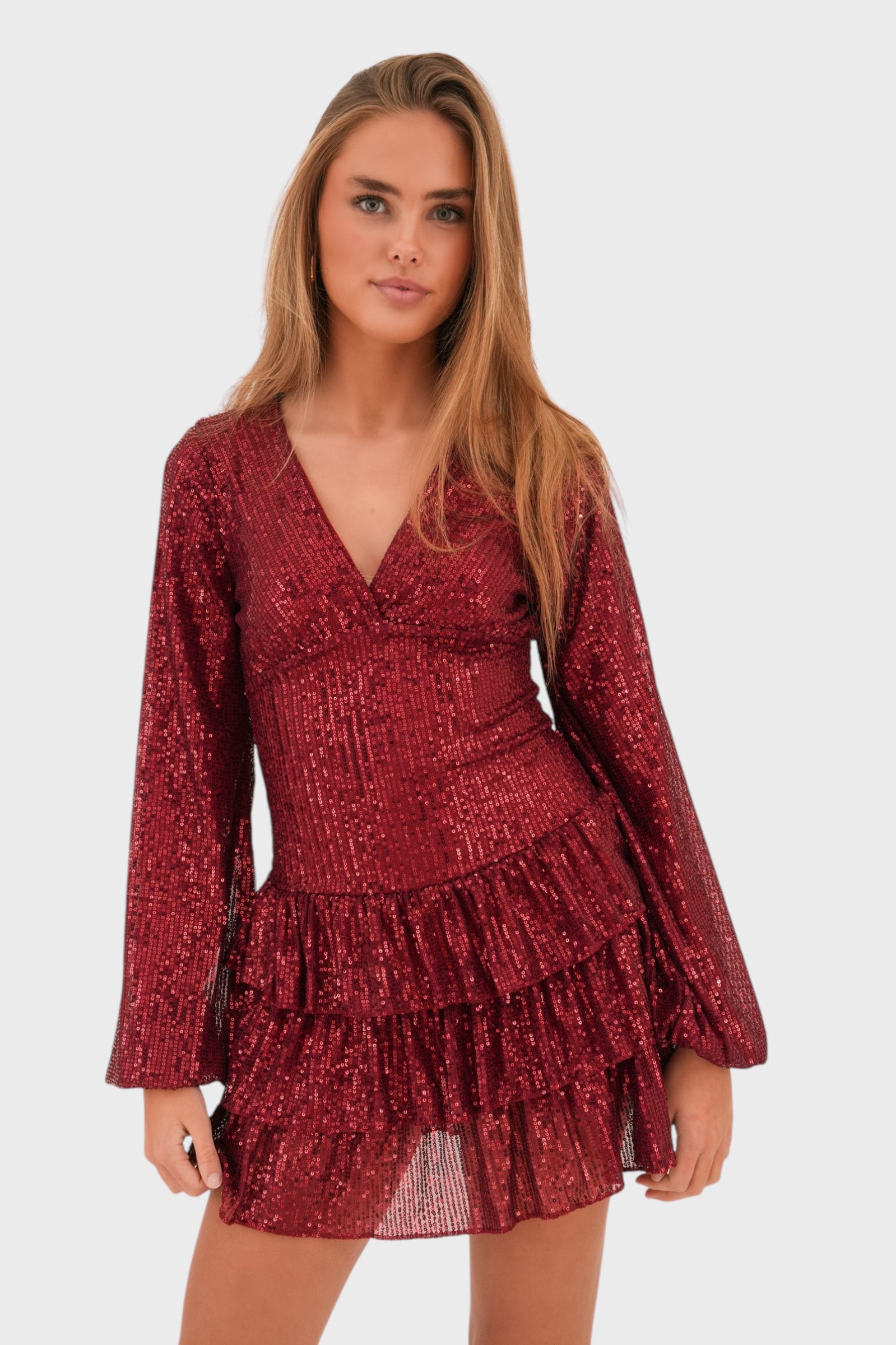 "Paris" dress red