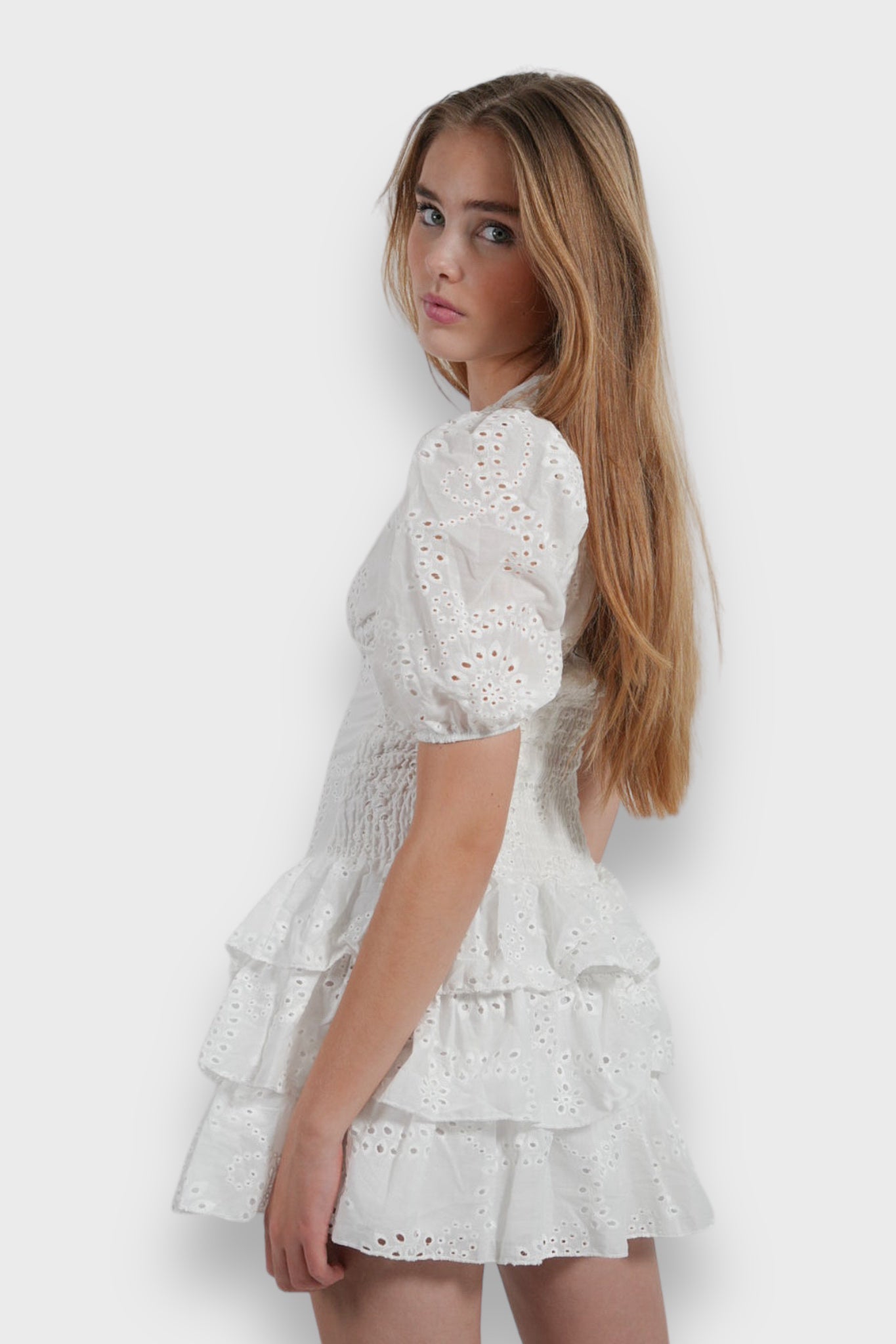 "Blossom" dress white