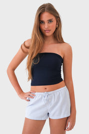 "Summertime" Shorts gestreift blau