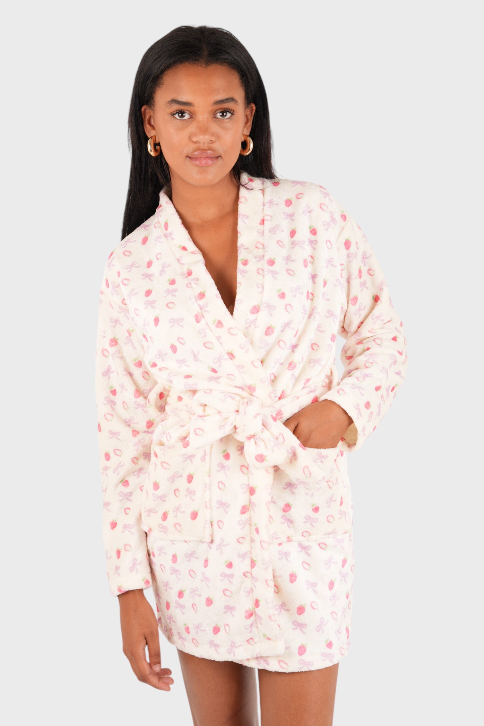 "Strawberry" bathrobe