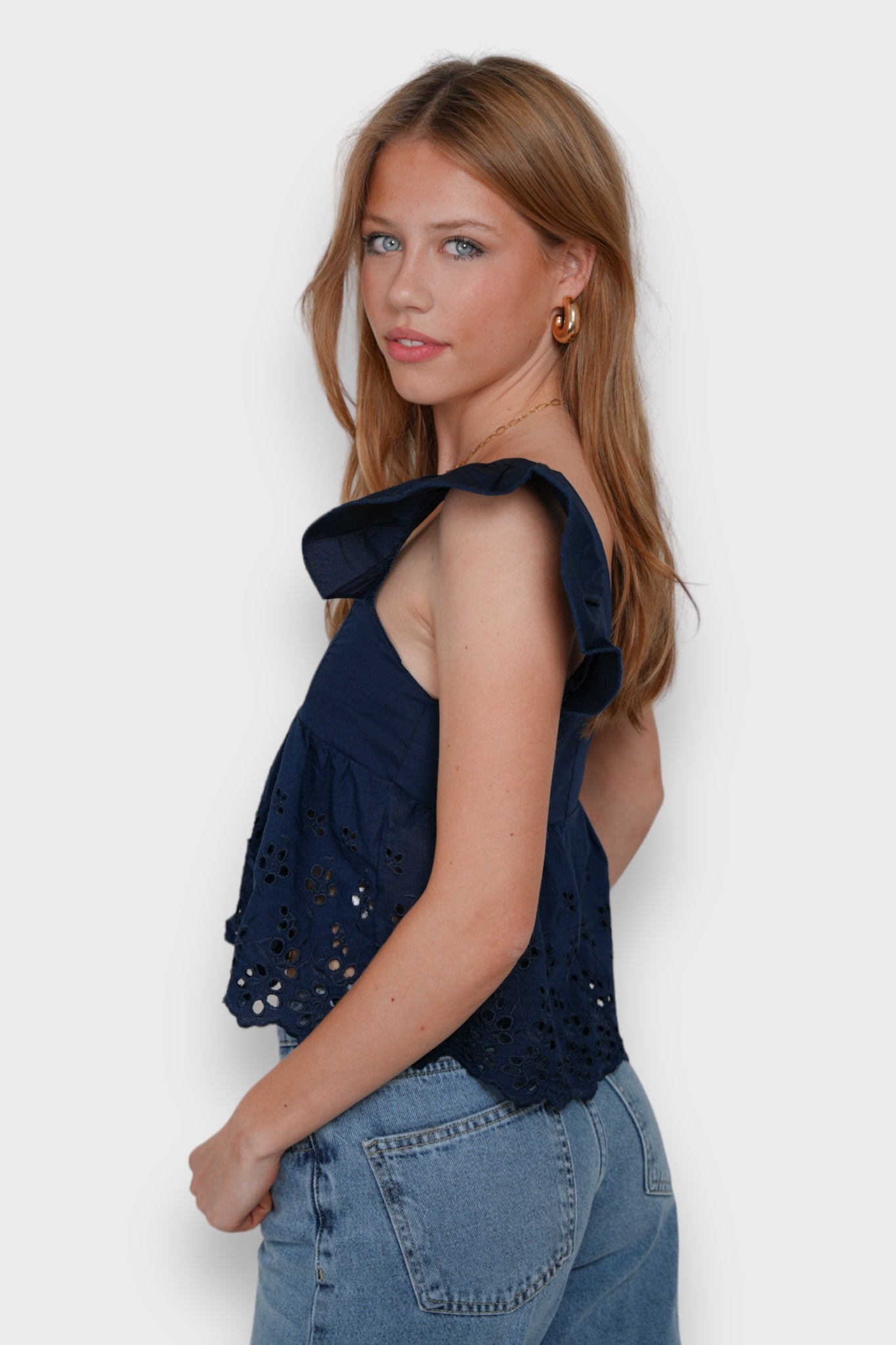 "Lily" top navy