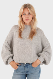 Pullover „Keep me warm“ grau