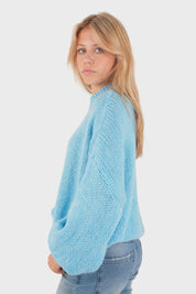 Pullover „Keep me warm“ blau