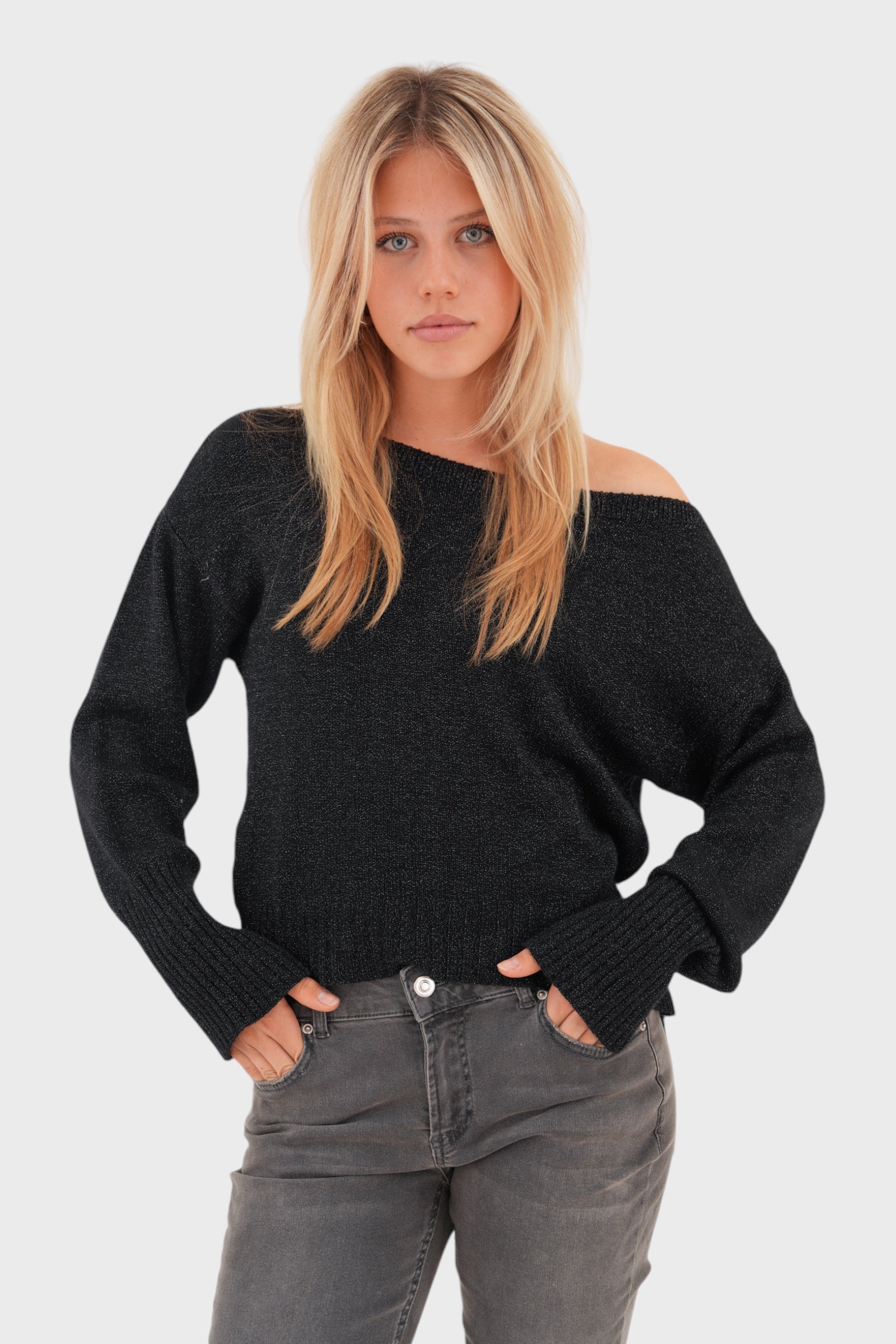 "Glitter" sweater black