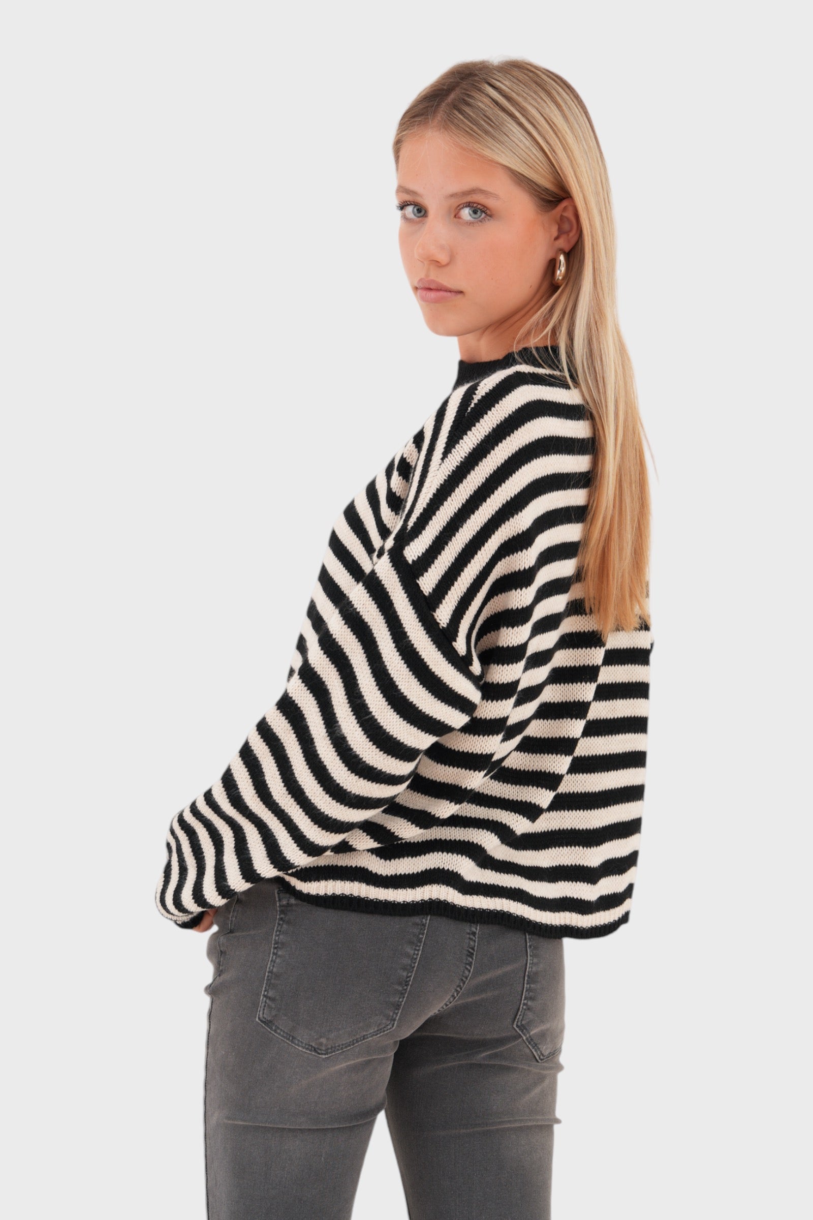 "Fall" sweater striped