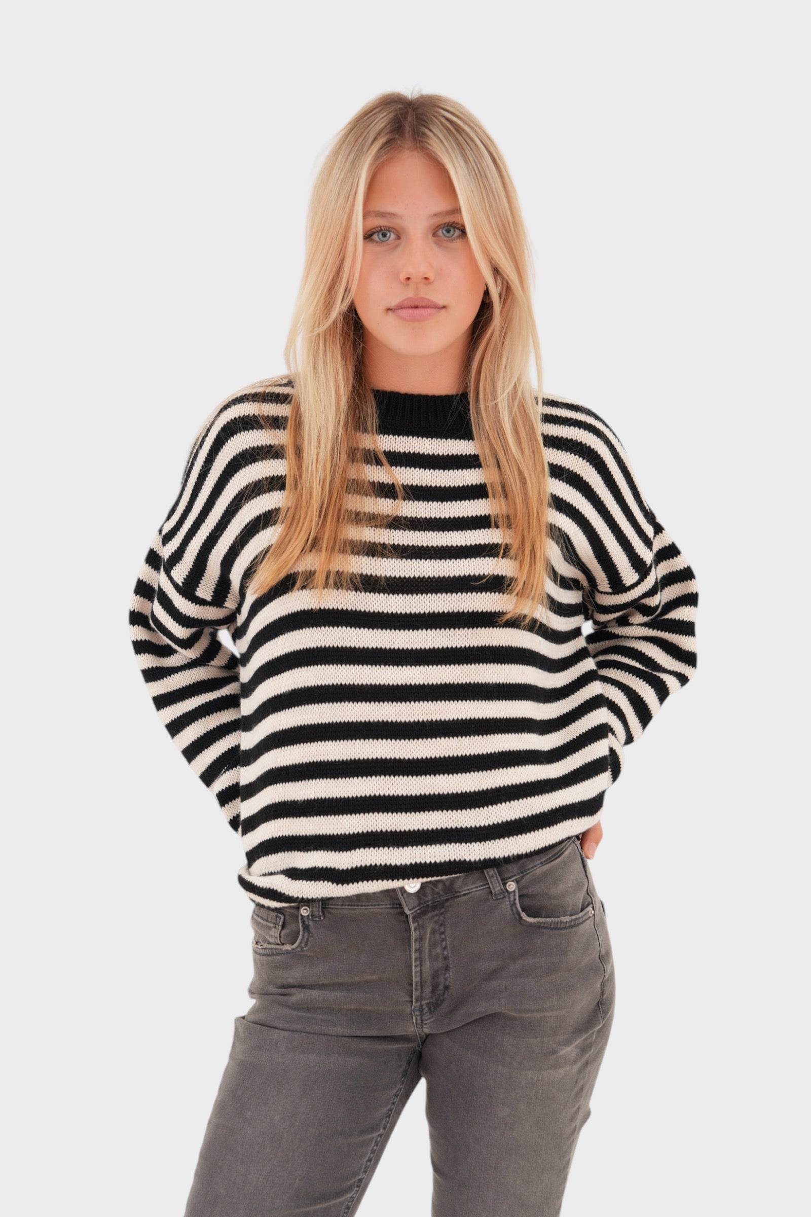 "Fall" sweater striped