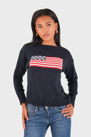 Pull "Drapeau" marine