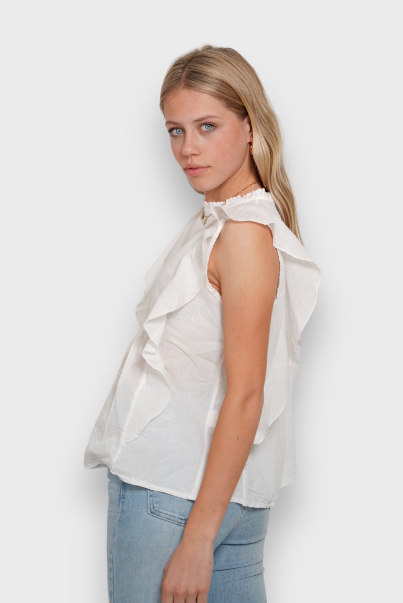 "Stella" blouse white