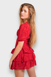 "Blossom" dress red