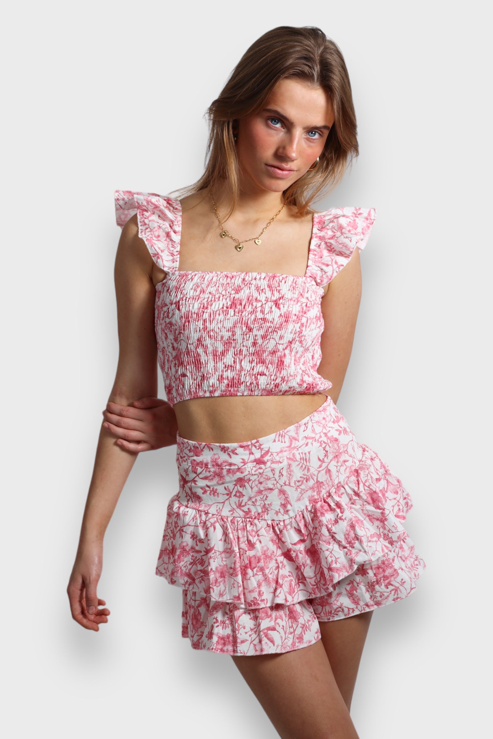 "Flower" skirt pink