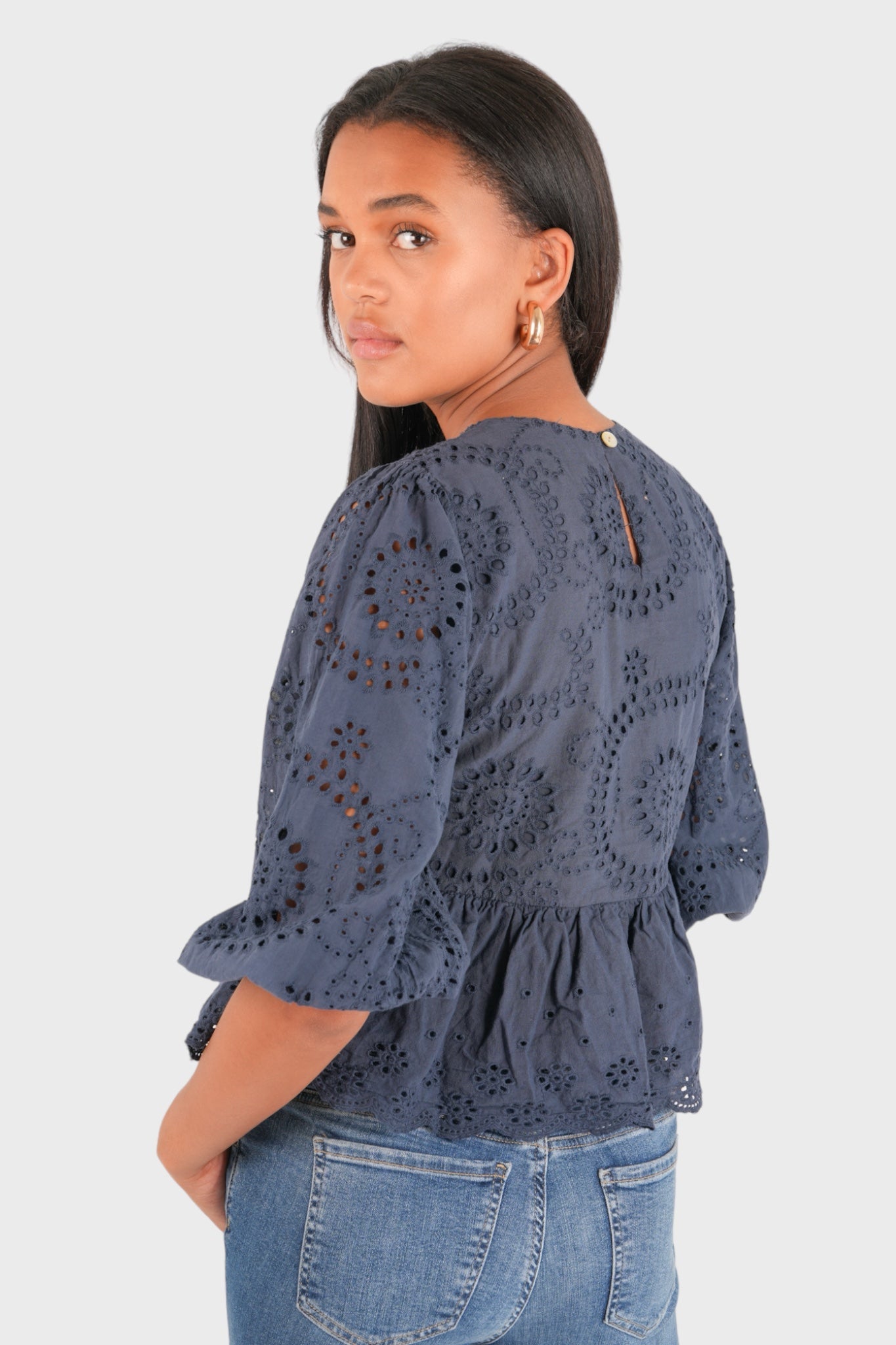 "Dazzle" blouse navy