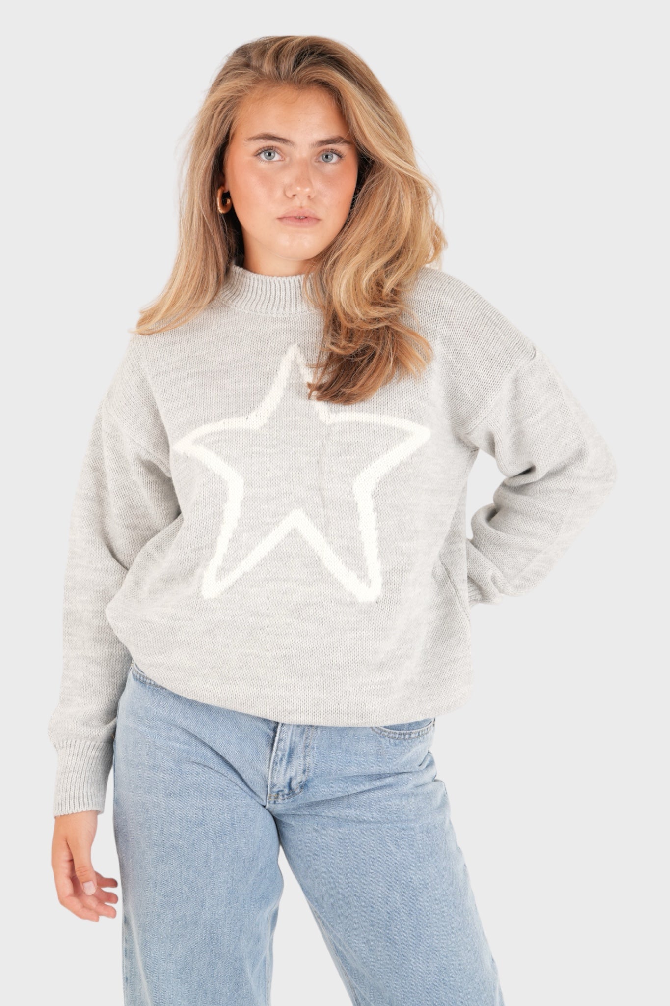 "Stargaze" sweater grey