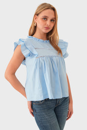 "Dreamy" blouse light blue