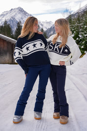 "Ski" sweater navy