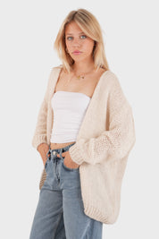 "Keep me warm" cardigan beige