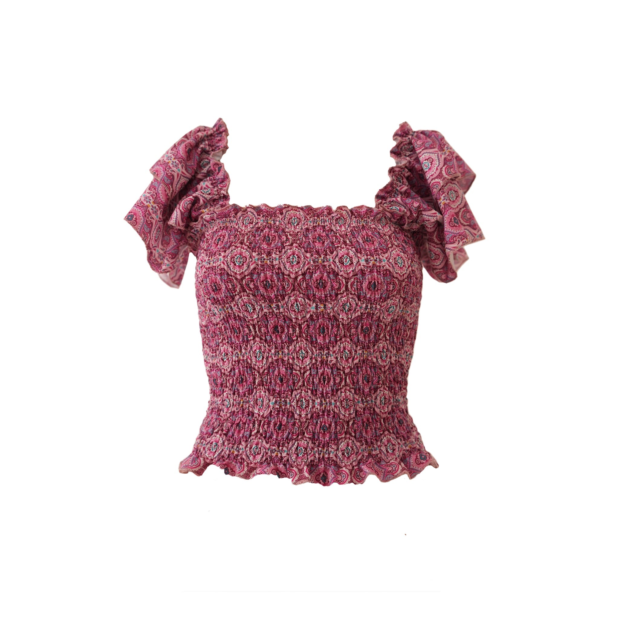 "Tulum" ruffle top