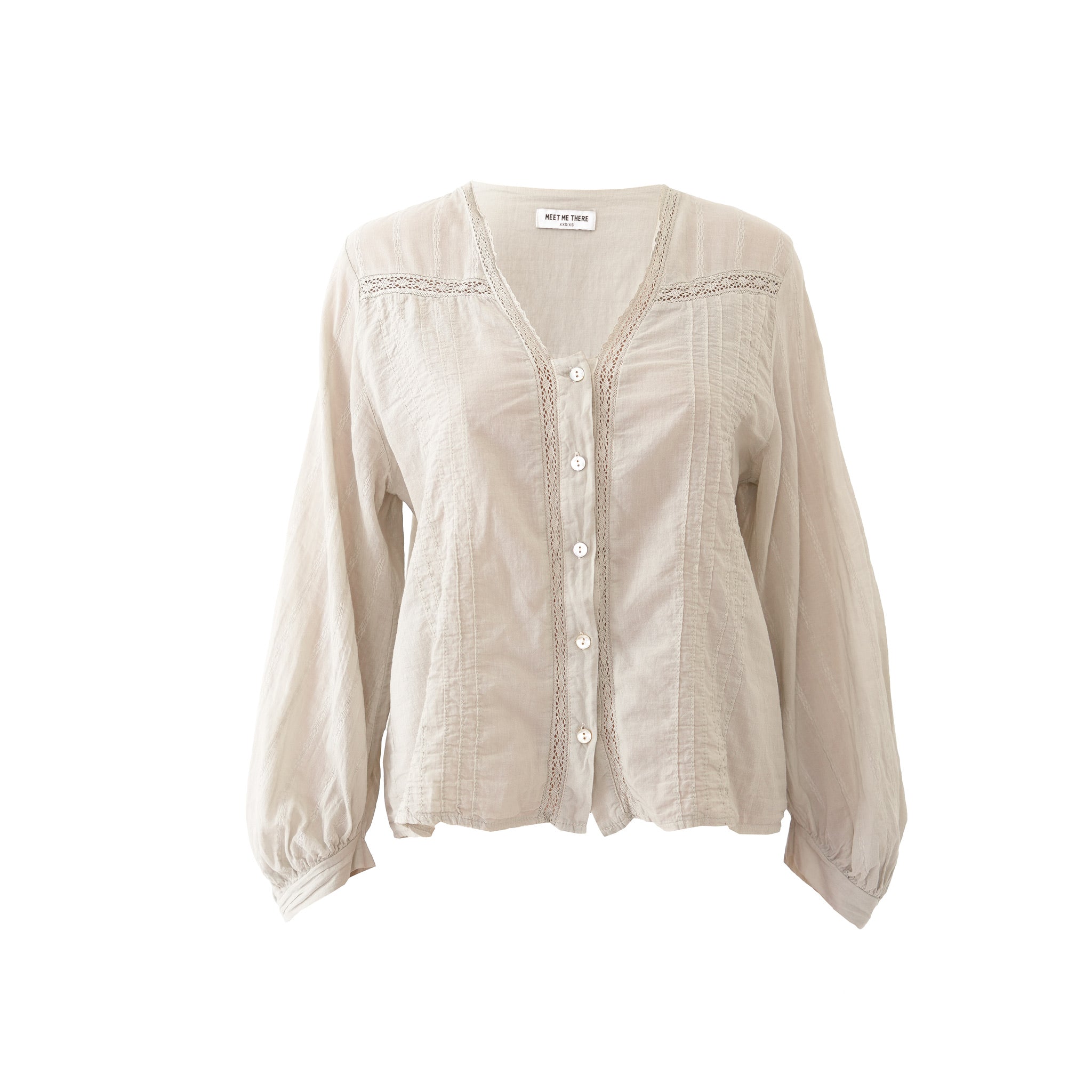 "Olivia" blouse beige