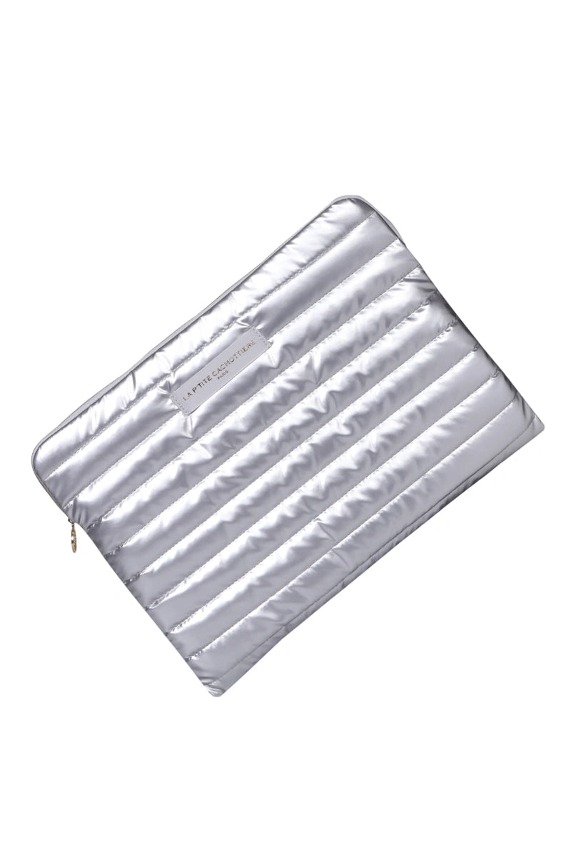 "Shiny" laptop case silver