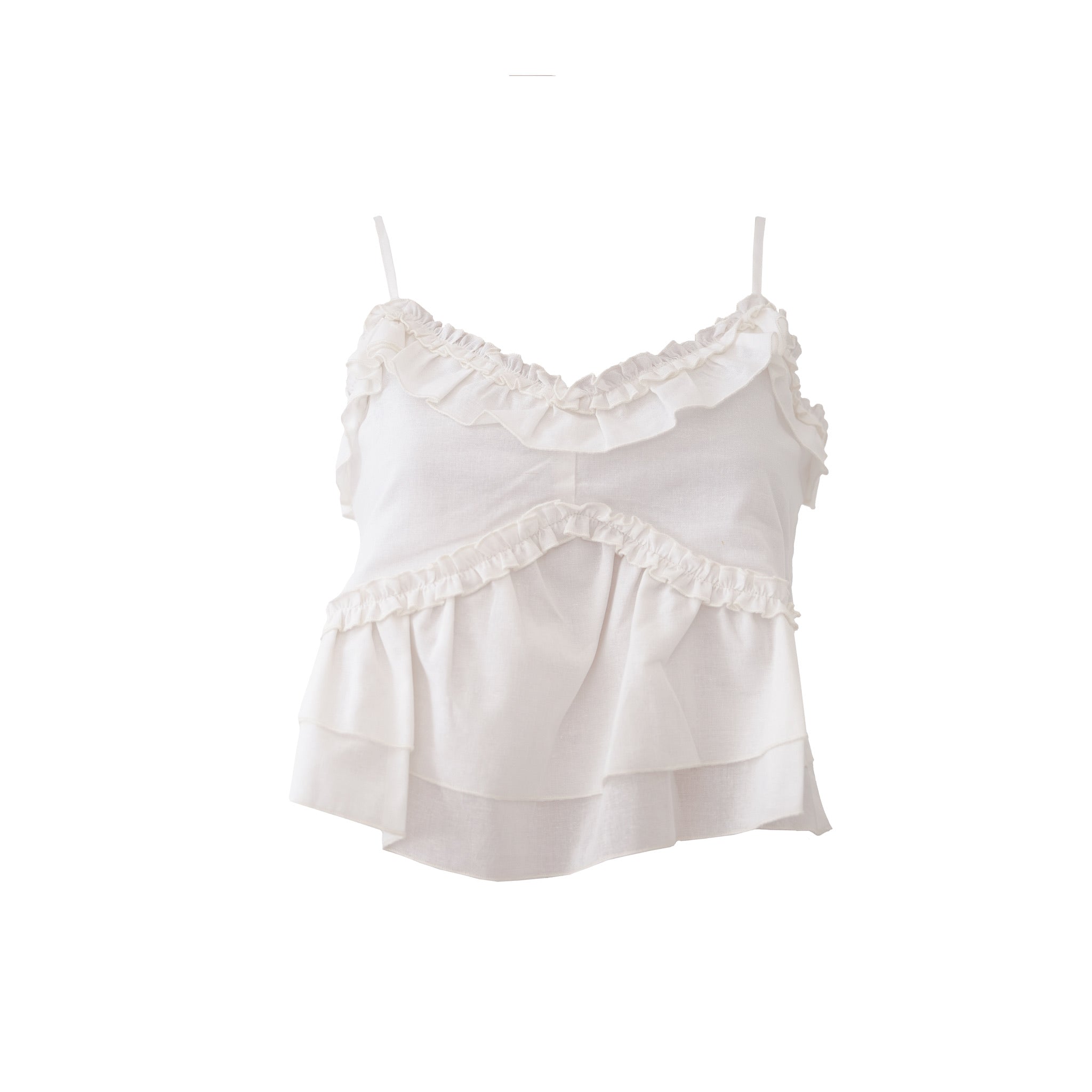 "Belle" top white